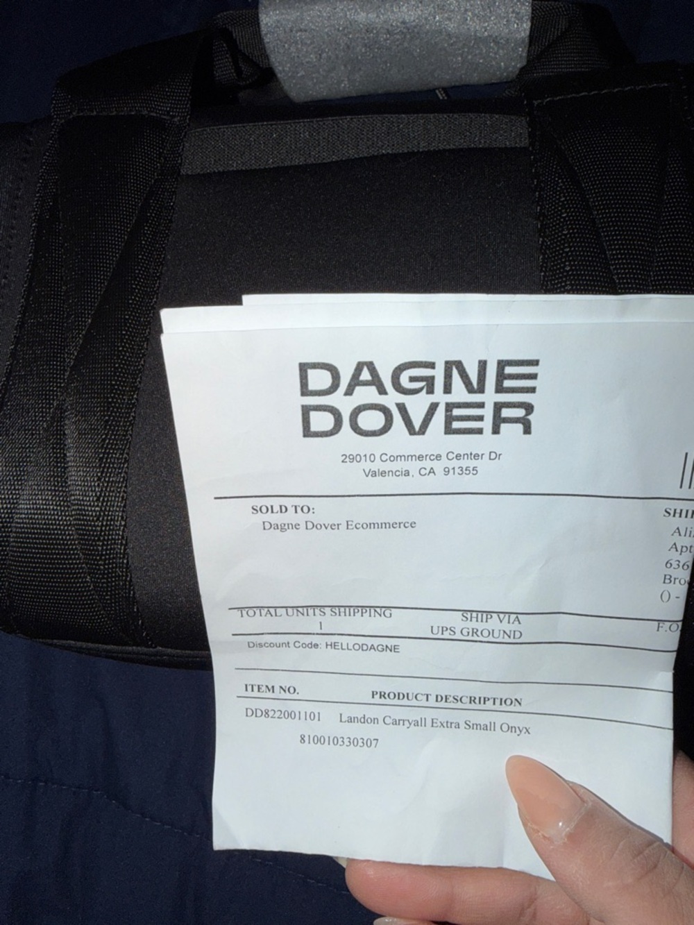 Dagne Dover  Black Neoprene Travel Organizer Bag - Picture 6 of 7
